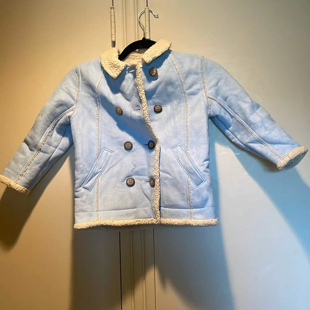 GAP Kids Shearling Blue Jacket
